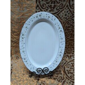 Vintage Sango Antibes Oval Oblong Serving Platter Plate 8080 China